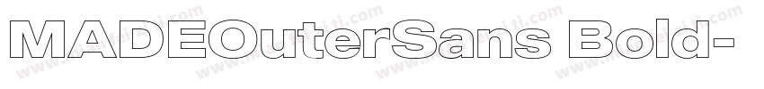 MADEOuterSans Bold字体转换